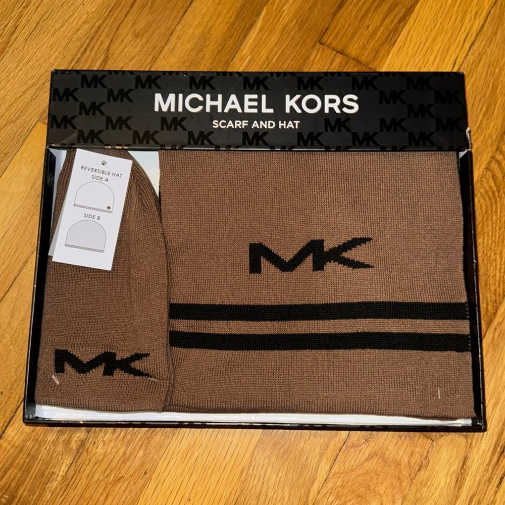 Michael Kors Hat & Scarf Set